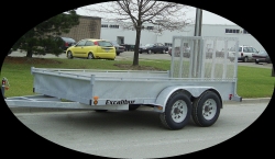 Galvanized Tandem Landscape Trailer - Excalibur Toronto Ontario GTA Canada