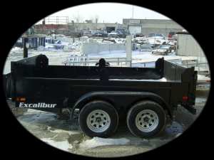 3 1/2 Ton dump trailer - Excalibur Trailers Ontario Canada