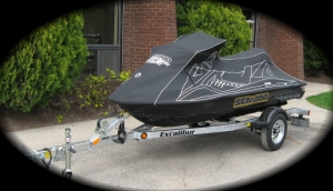 Excalibur Single personal watercraft, PWC, SeaDoo Trailer -  Galvanized - Ontario Canada