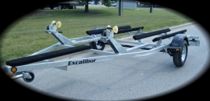 Excalibur Double personal watercraft, PWC, SeaDoo Trailer -  Painted or Galvanized - Ontario Canada