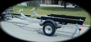 Excalibur Double personal watercraft, PWC, SeaDoo Trailer -  Painted or Galvanized - Ontario Canada