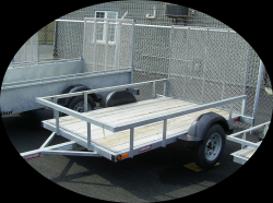 Excalibur Open Rail Utility Trailer - Galvanized